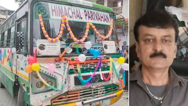 HRTC कंडक्टर का राजगढ़ में हृदयाघात से निधन, स्टाफ ने फूलों से सजाकर बस में दी भावुक विदाई
