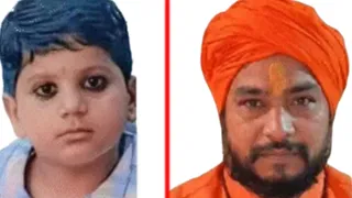 मृतक अर्पित का फाइल फोटो, आरोपित महंत सत्यवीर सिंह।