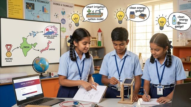 इंस्पायर अवार्ड-मानक योजना: जापान जाने का मिलेगा मौका, 6 से 12 तक के छात्रों से मांगे गए वैज्ञानिक आइडिया
