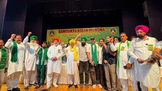 दिल्ली में भाकियू के राष्ट्रीय प्रवक्ता राकेश टिकैत व संयुक्त किसान मोर्चा के अन्य पदाधिकारियों के साथ भेंट करने पहुंचे सीजेपी के प्रवक्ता