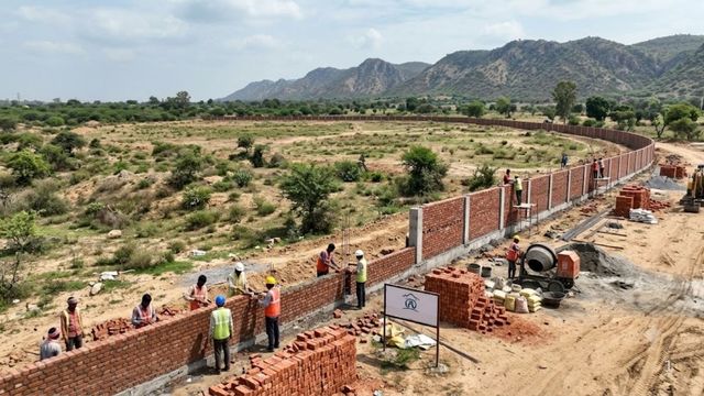 सोहना में कब्जामुक्त 9.5 एकड़ जमीन की घेराबंदी शुरू, पर्यटन विभाग बनाएगा बाउंड्री वॉल
