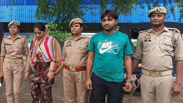 जालौन में अपहरण के बाद हत्या कर शव जलाने के आरोपी दंपती गिरफ्तार, 50-50 हजार का था इनाम
