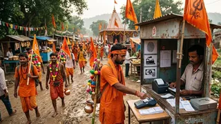 कांवड़ा यात्रा ( एआई जेनरेटेड तस्वीर )