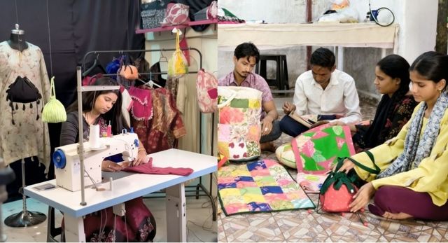 जो रंग-बिरंगी कतरनें कूड़े में जाती थी, देवरिया में अब बन रही आत्मनिर्भरता का आधार
