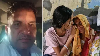 मृतक दिलबाग फाइल फोटो और विलाप करते परिजन (जागरण)