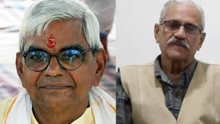 श्रीरामजन्मभूमि तीर्थ क्षेत्र ट्रस्ट के अंतरिम महासचिव कृष्ण मोहन और जगदीश आफले