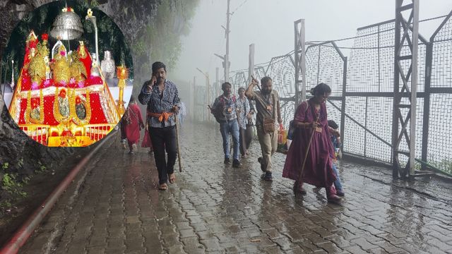 हेलीकॉप्टर बंद, मौसम का मिजाज सख्त, फिर भी हर चुनौती पर भारी पड़ रहा माता वैष्णो देवी के भक्तों का जोश