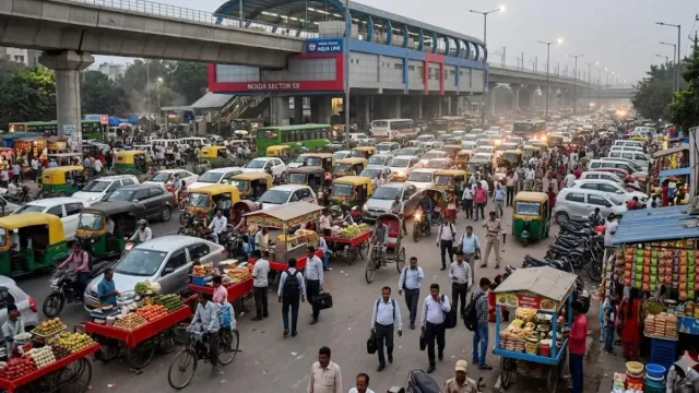 ग्रेटर नोएडा में मेट्रो स्टेशन के नीचे अवैध कब्जा, आरडब्ल्यूए ने सीईओ से की कार्रवाई की मांग
