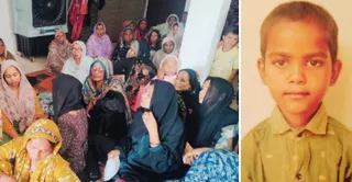 आहिल की मौत की वजह से दुखी परिवार। स्वजन