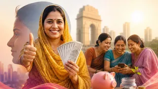 दिल्ली लक्ष्मी योजना के तहत 2500 रुपये मासिक सहायता। इमेज एआई