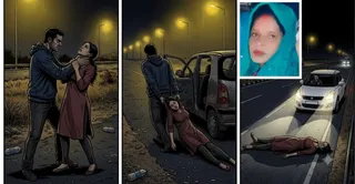 एआई जनरेटेड, इनसेट में रीता की तस्वीर।