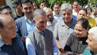 चंबा पहुंचे हिमाचल प्रदेश के मुख्यमंत्री सुखविन्द्र सिंह सुक्खू। जागरण
