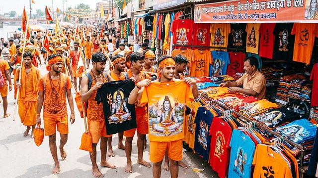 भोलेनाथ ही नहीं, PM मोदी और 'बाबा बुलडोजर' प्रिंट टी-शर्ट की भारी डिमांड; सावन बाजार में छाया अनोखा क्रेज
