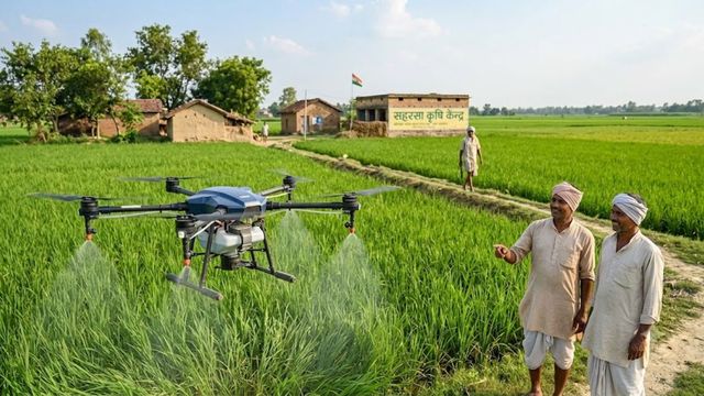 सहरसा में किसानों के लिए खुशखबरी: अब ड्रोन से होगा कीटनाशक का छिड़काव, मिलेगा 50% सब्सिडी
