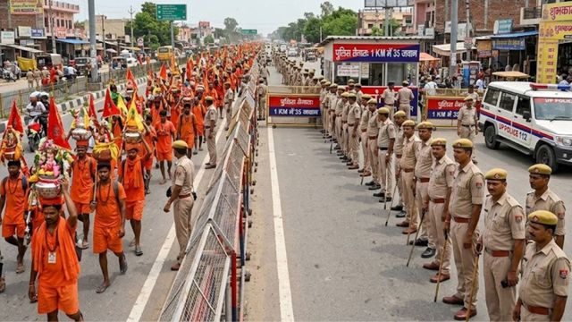 कांवड़ यात्रा को लेकर 8 सेक्टर में बंटा मोदीनगर, 1 KM के दायरे में 35 पुलिसकर्मी तैनात
