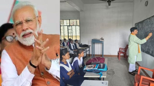 पीएम मोदी के मंत्री बने शिक्षक, मुजफ्फरपुर में राजभूषण चौधरी ने बच्चों को सिखाए त्रिकोणमिति के गुर