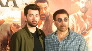 बेटे करण के साथ सनी। फोटो जागरण
