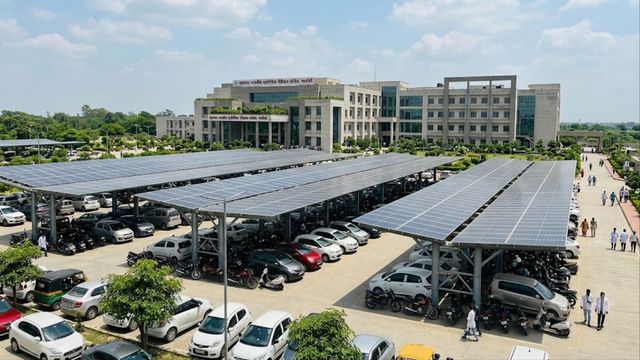 नए सोलर प्लांट से घटेगा चंदौली मेडिकल कॉलेज का बिजली बिल, पार्किंग भी होगी सुरक्षित
