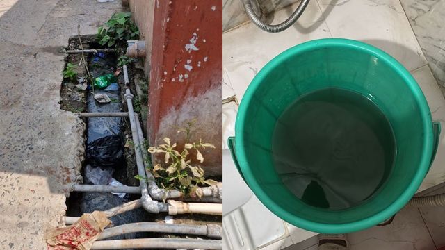 पटना के नौघरवा मोहल्ले में नलों से निकल रहा कीड़े के साथ बदबूदार काला पानी, लोगों की बढ़ी टेंशन
