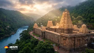 श्रीशैलम पर्वत पर बसा महादेव का मल्लिकार्जुन ज्योतिर्लिंग (Picture Credits- AI Image)