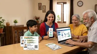 आधार में अब स्वयं बदल सकेंगे मोबाइल नंबर। एआई जेनरेटड तस्वीर।