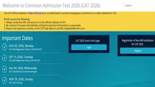CAT 2026: ऑनलाइन आवेदन प्रक्रिया स्टार्ट।