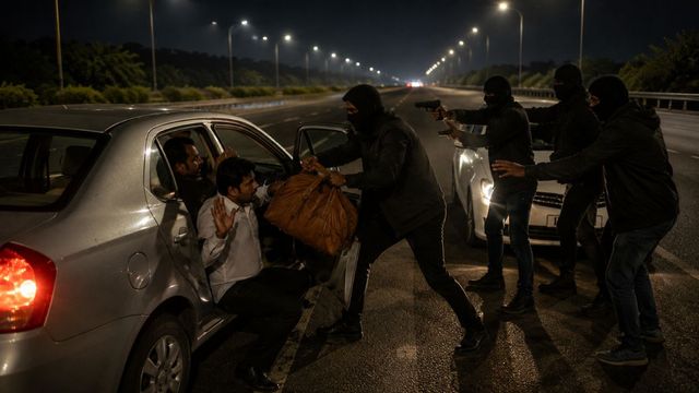 दिल्ली से आगरा लौट रहे मुनीम से हाईवे पर सोने-चांदी के गहने की लूटपाट, थोड़ी देर के लिए रोकी थी कार
