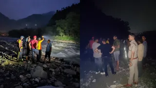 युवक की तलाश में जुटी टीम।