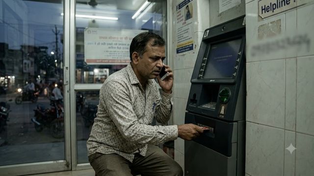 मुजफ्फरपुर के ATM में फंसा डेबिट कार्ड, दीवार पर लिखे 'हेल्पलाइन' नंबर पर कॉल करते ही उड़े ₹50000