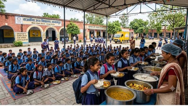 PM पोषण योजना पर शिक्षा विभाग सख्त; भागलपुर में 2 घंटे में स्कूल पहुंचेगा खाना, बरसात में हरी सब्जियों पर लगा बैन
