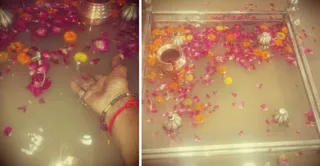 दोपहर को कुछ ही देर में गंगा के जलस्तर से डूबी ब्रह्मवर्त खूंटी। जागरण