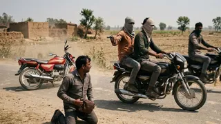 सीएसपी संचालक से गनपॉइंट पर लूट ( एआई जेनरेटेड तस्वीर )