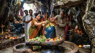 कालिंजर का नीलकंठ महादेव मंदिर। (Picture Credit- AI Generated)