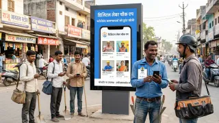 डिजिटल हुआ 'लेबर चौक'; एक क्लिक पर मिलेगा रोजगार (AI जेनरेटिड फाेटो)
