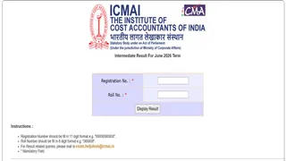 CMA Result 2026 जारी, यहां से करें चेक।