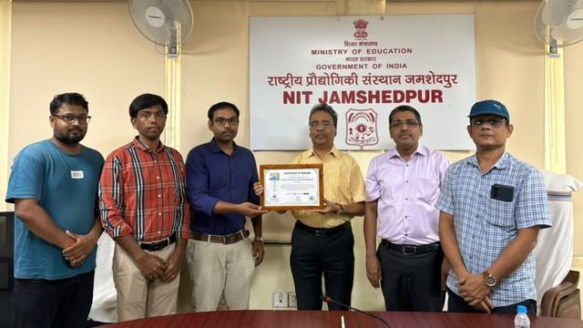 राष्ट्रीय ग्रीन यूनिवर्सिटी रैंकिंग में NIT जमशेदपुर का परचम, गोल्ड रेटिंग के साथ देश में 28वां स्थान
