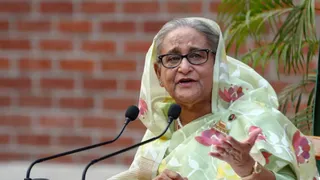 शेख हसीना ने किया संबोधित। (रॉयटर्स)