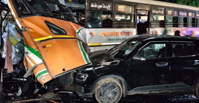 हमीरपुर में रोडवेज बस, कार व टैंकर की टक्कर, चालकों सहित 3 की मौत, 21 घायल