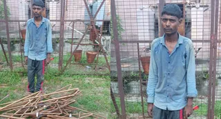 पुलिस की गिरफ्त में आरोपी। जागरण