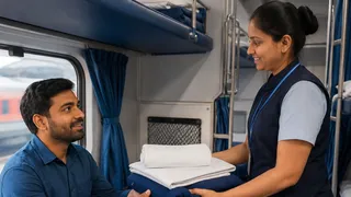आरएसी यात्रियों को बेडरोल देने का निर्देश (AI फोटो)