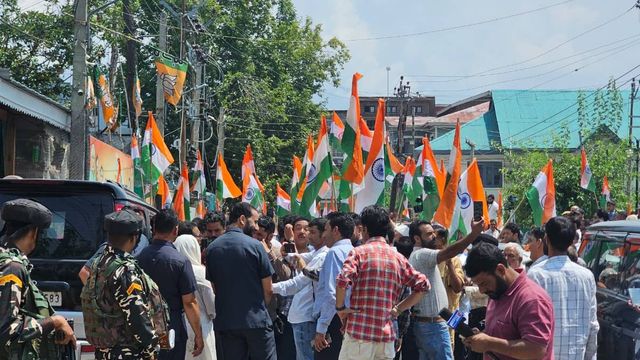 तिरंगे लहरा और दीप जला... BJP ने मनाया 370 से आजादी के 7 साल पूरा होने का जश्न, कश्मीर में बदले हालात का दिया सबूत

