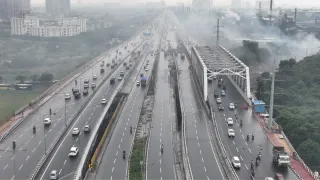 कांवड़ के चलते दिल्ली मेरठ एक्सप्रेसव बंद। फोटो: जागरण