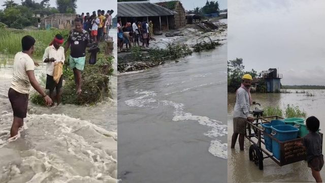 कोसी नदी के उफान से कटी बिहार की 'लाइफलाइन' सड़क; नदी में समाए 12 से अधिक घर, दर्जनों गांवों का संपर्क पूरी तरह भंग
