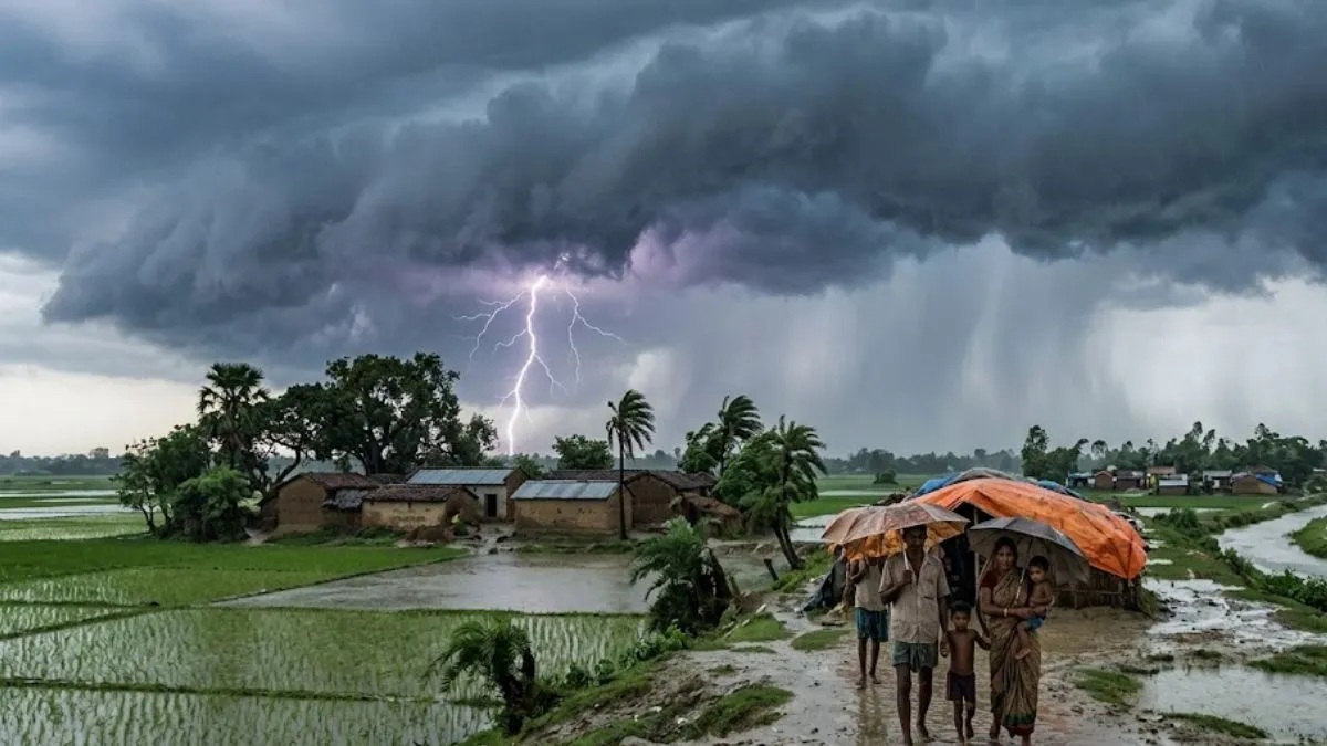 Bihar Weather Update: बिहार के 9 जिलों में भारी बारिश और बिजली गिरने की चेतावनी, 4 दिनों तक बरसेंगे बादल