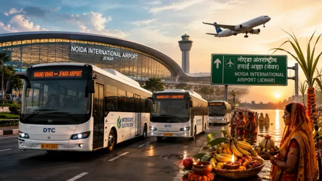 दिल्ली सरकार का बड़ा एलान, Noida Airport के लिए बस सेवा जल्द, छठ से पहले बिहार के लिए चलेंगी 50 लग्जरी बसें