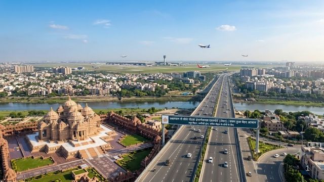 अक्षरधाम से सीधे नोएडा एयरपोर्ट! मयूर विहार, कालिंदी कुंज, और सरिता विहार के लोगों के लिए सफर होगा बेहद आसान