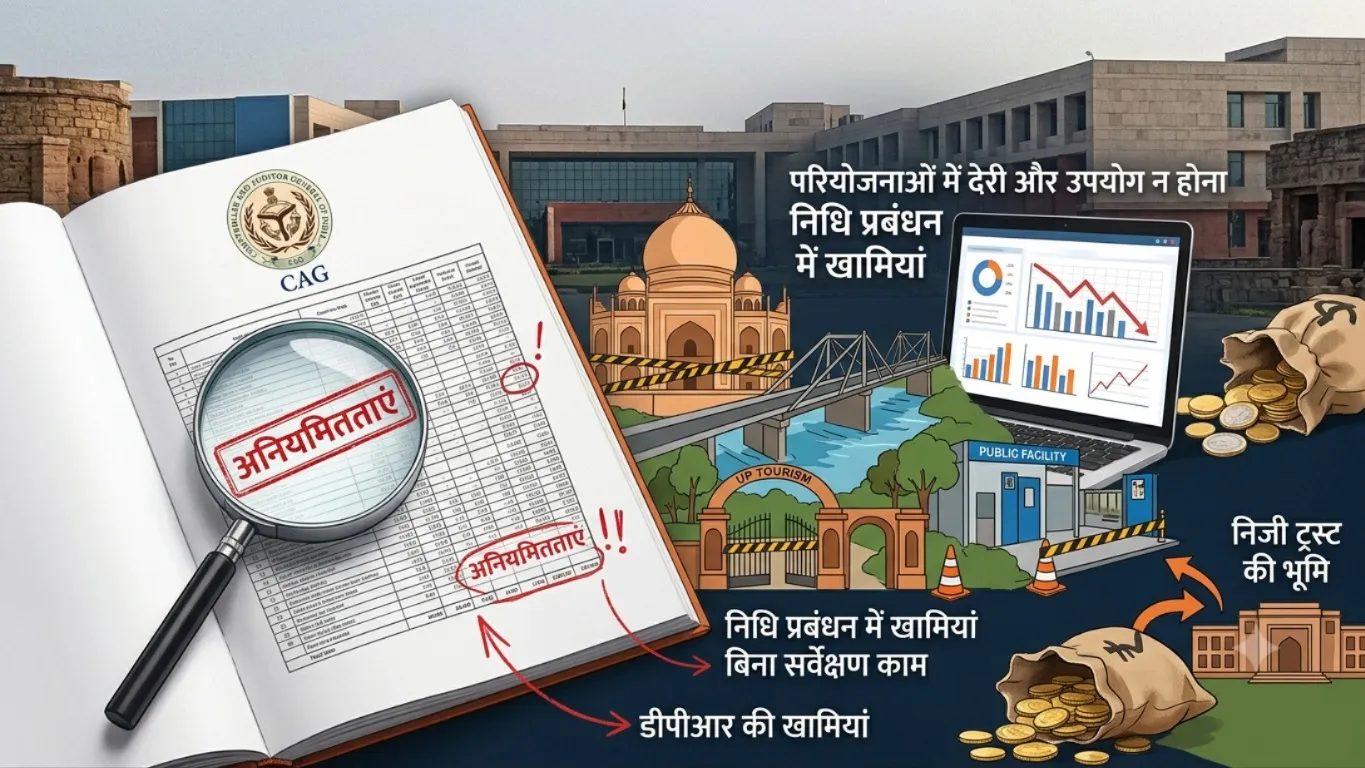 यूपी पर्यटन परियोजनाओं में CAG ने पकड़ीं गंभीर अनियमितताएं, विभाग ने बिना सर्वेक्षण के ही करवा दिया काम