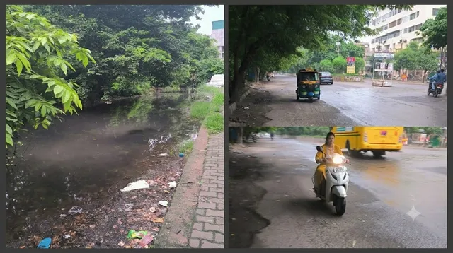 इंदिरापुरम: सड़क और ग्रीन वेली में भरा सीवर का पानी, लोगों का जीना मुहाल