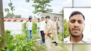 नहर में छलांग लगाने की सूचना पर पहुंचे एसडीएम प्रमेश कुमार और इनसेट में आत्महत्या करने की बात कहते हुए वीडियो बनाने वाला युवक महिपाल