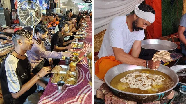 कांवड़ यात्रा के भंडारों में अब शाही पनीर और चूरचूर नान का स्वाद, रसमलाई-रबड़ी, जलेबी से मीठा हो रहा सफर
